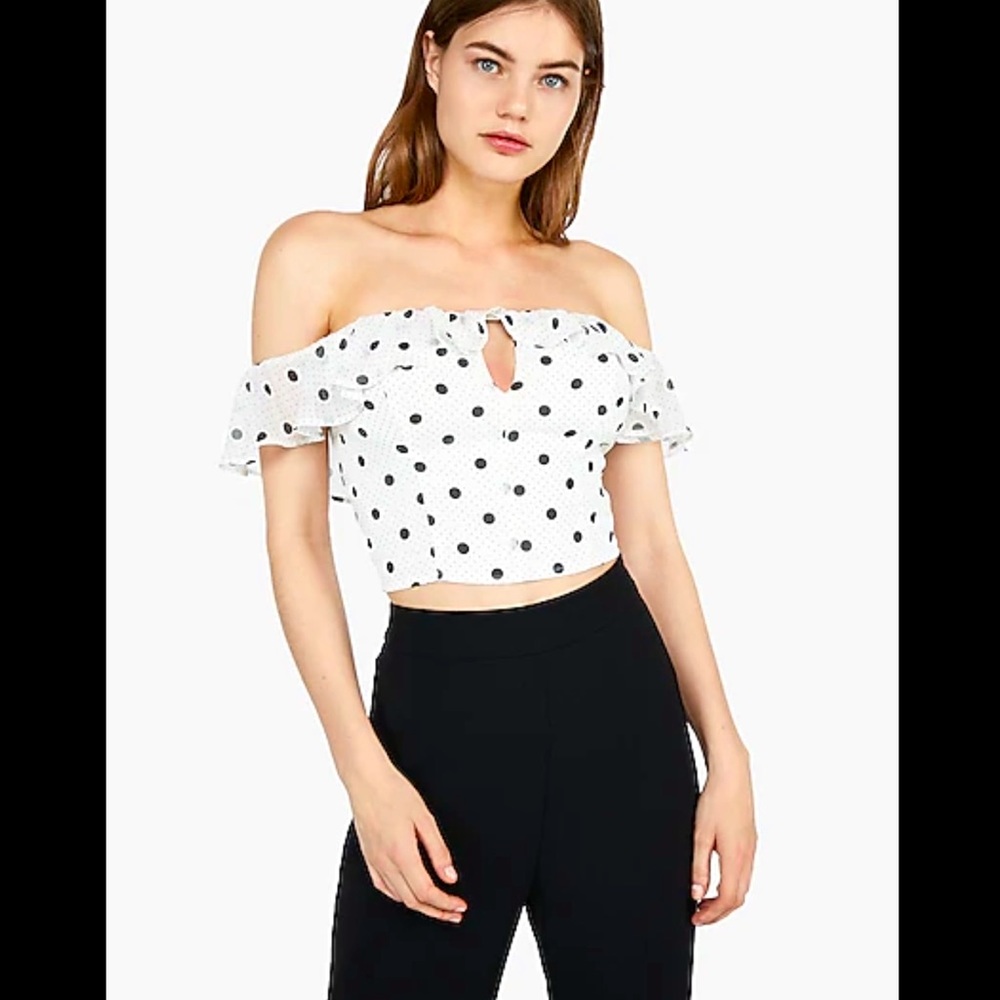 Off Shoulder Crop Top